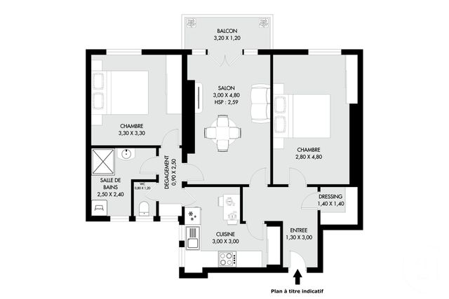 Appartement F3 à vendre - 3 pièces - 61.54 m2 - PARIS - 75020 - ILE-DE-FRANCE - Century 21 Saint-Fargeau