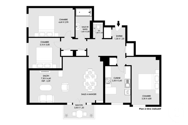 Afficher la photo en grand Appartement F5 à vendre - 5 pièces - 93.0 m2 - PARIS - 75020 - ILE-DE-FRANCE - Century 21 Saint-Fargeau
