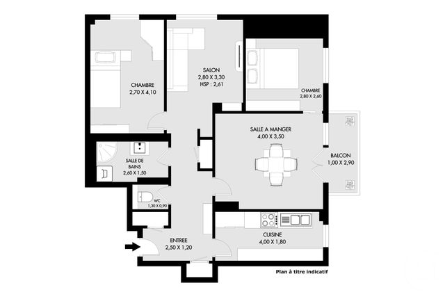 Appartement F4 à vendre - 4 pièces - 80.0 m2 - PARIS - 75020 - ILE-DE-FRANCE - Century 21 Saint-Fargeau