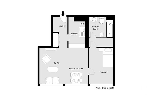 Appartement F2 à vendre - 2 pièces - 45.5 m2 - PARIS - 75019 - ILE-DE-FRANCE - Century 21 Saint-Fargeau