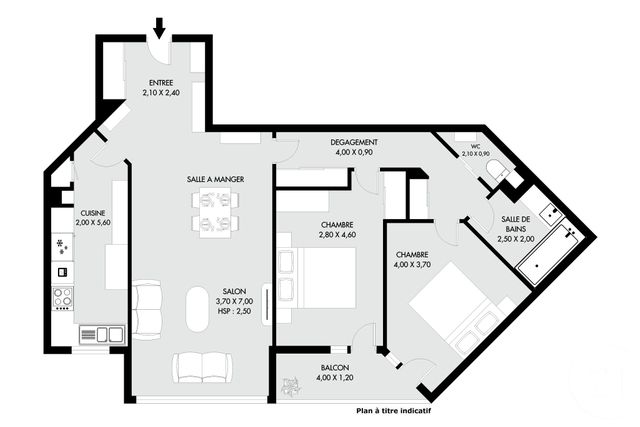 Appartement F3 à vendre - 3 pièces - 80.0 m2 - PARIS - 75019 - ILE-DE-FRANCE - Century 21 Saint-Fargeau